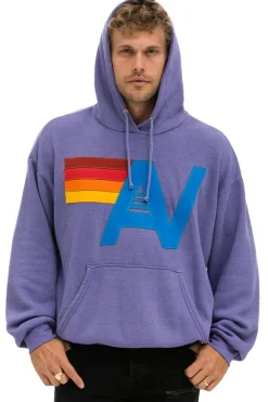 Hoodies | Hoodies | Aviator Nation LOGO STITCH PULLOVER RELAXED HOODIE - LAVENDER