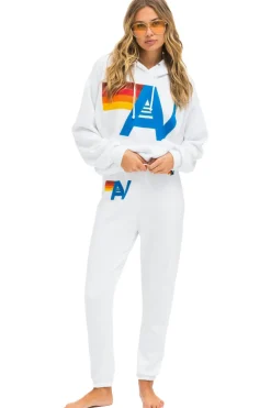 Hoodies | Hoodies | Aviator Nation LOGO STITCH PULLOVER RELAXED HOODIE - WHITE