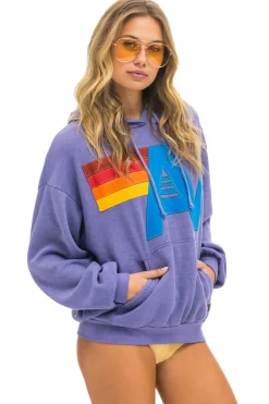 Hoodies | Hoodies | Aviator Nation LOGO STITCH PULLOVER RELAXED HOODIE - LAVENDER