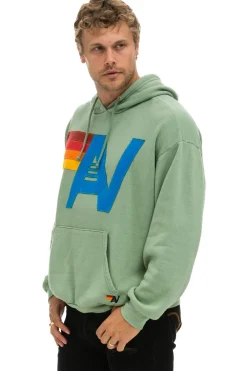 Hoodies | Hoodies | Aviator Nation LOGO STITCH PULLOVER RELAXED HOODIE - SAGE