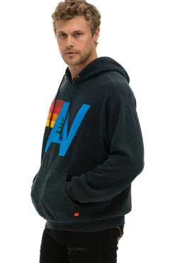 Hoodies | Hoodies | Aviator Nation LOGO STITCH PULLOVER RELAXED HOODIE - CHARCOAL