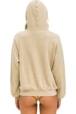 Hoodies | Hoodies | Aviator Nation LOGO STITCH PULLOVER RELAXED HOODIE - SAND