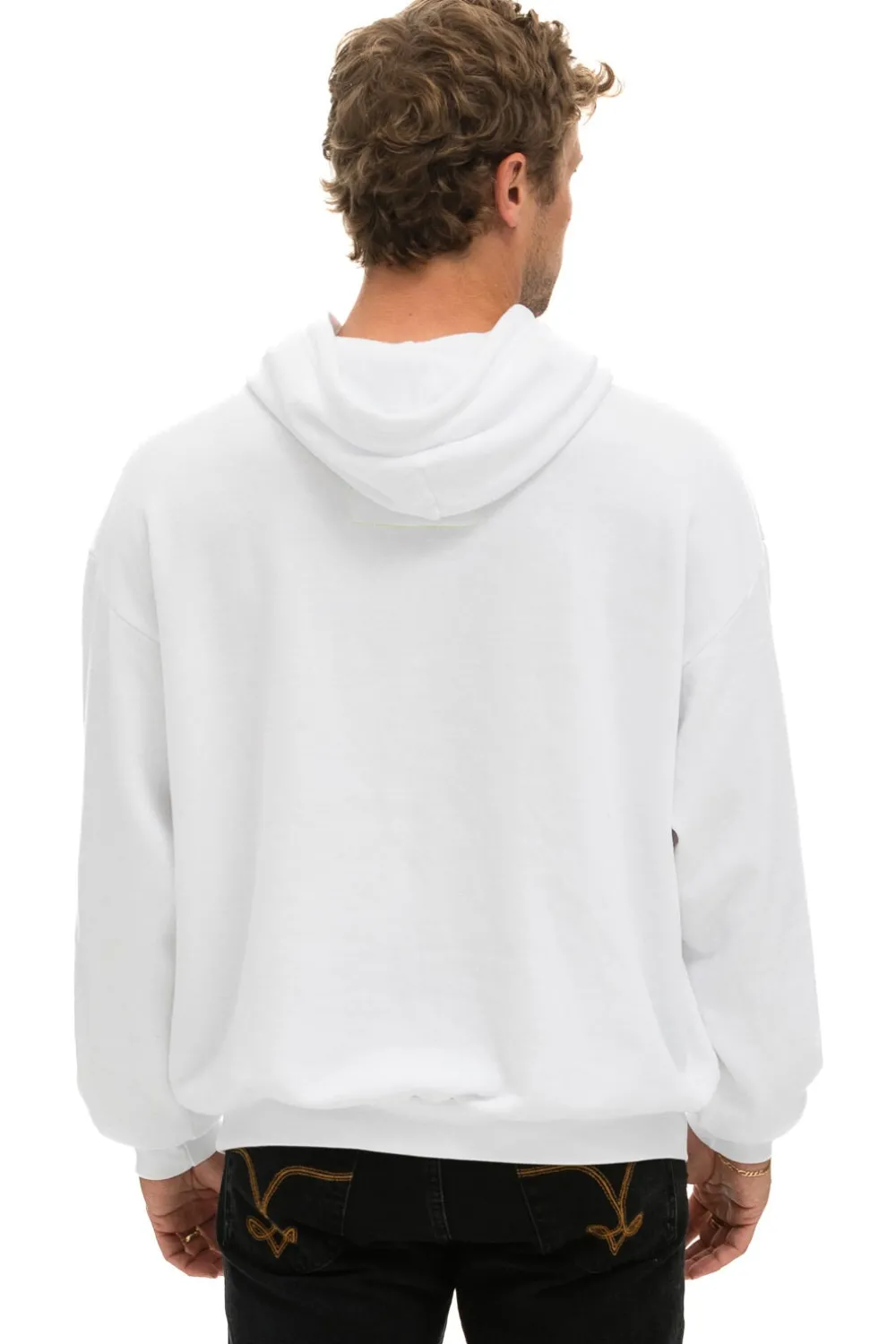 Hoodies | Hoodies | Aviator Nation LOGO STITCH PULLOVER RELAXED HOODIE - WHITE