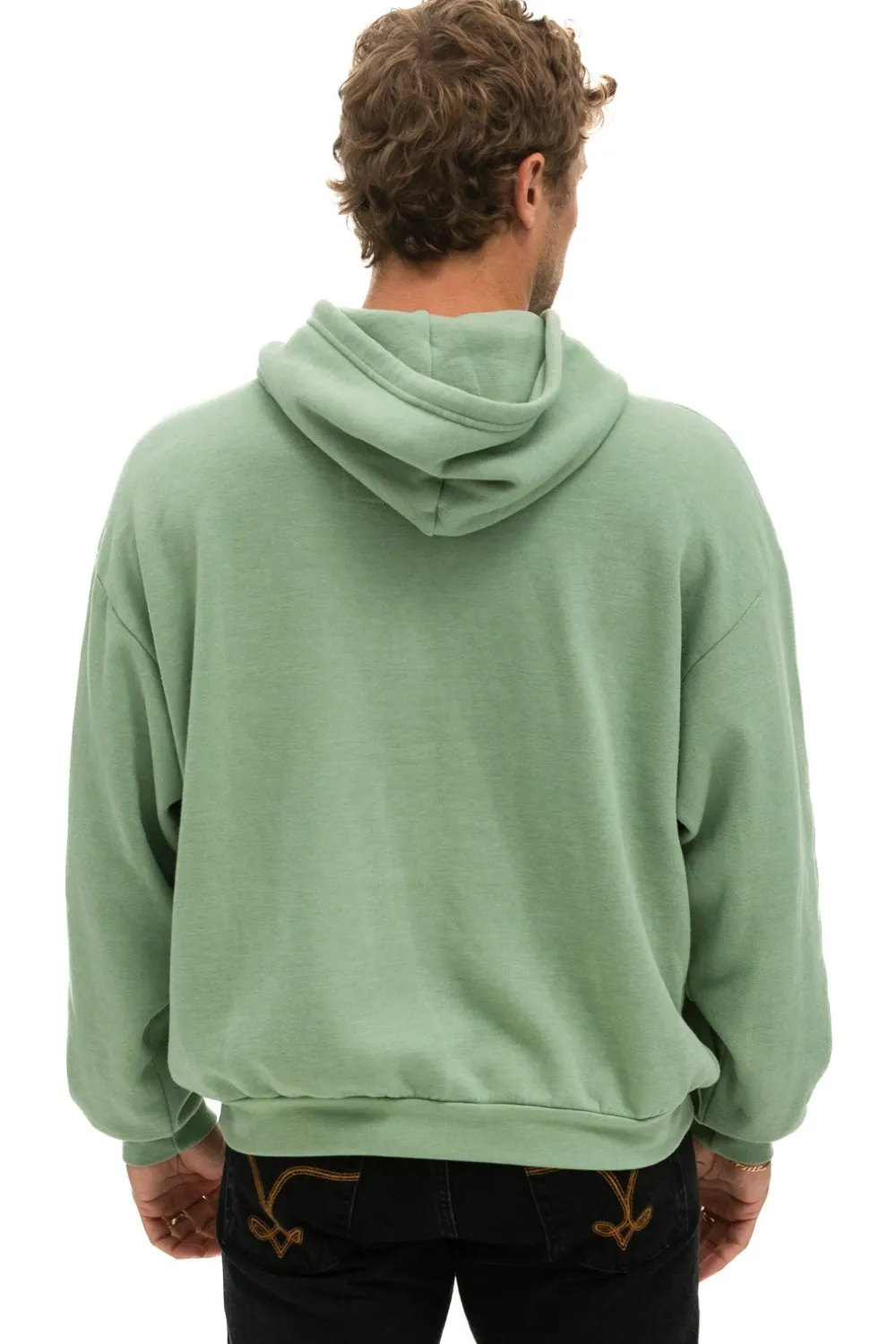 Hoodies | Hoodies | Aviator Nation LOGO STITCH PULLOVER RELAXED HOODIE - SAGE