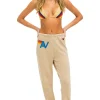 Sweatpants | Aviator Nation LOGO STITCH SWEATPANTS - SAND