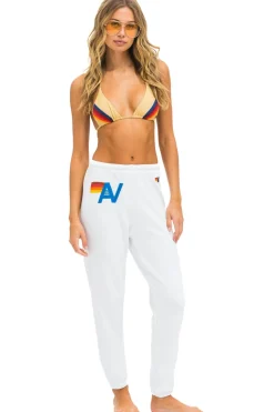 Sweatpants | Aviator Nation LOGO STITCH SWEATPANTS - WHITE