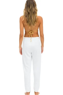 Sweatpants | Aviator Nation LOGO STITCH SWEATPANTS - WHITE