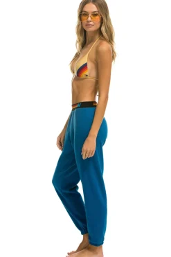 Sweatpants | Aviator Nation LOGO STRIPE SWEATPANTS - CARIBBEAN