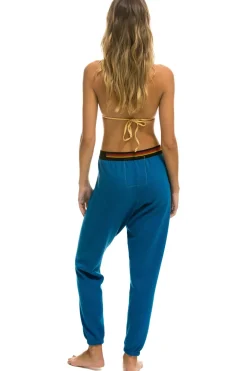 Sweatpants | Aviator Nation LOGO STRIPE SWEATPANTS - CARIBBEAN