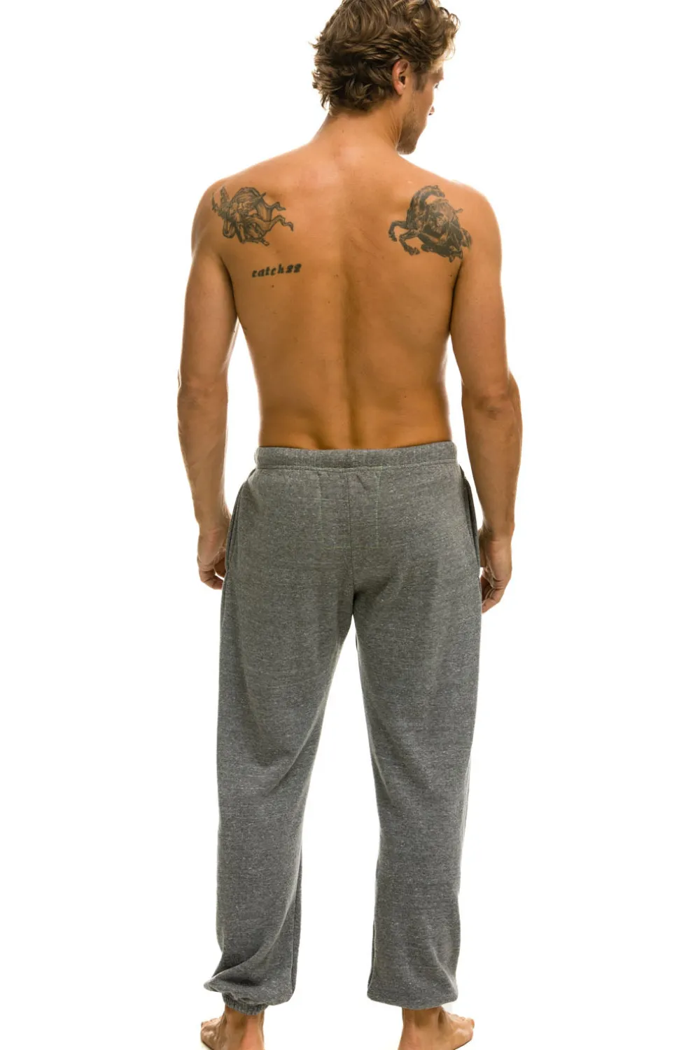 Sweatpants | Aviator Nation LOGO SWEATPANTS - HEATHER GREY HEATHERGREY
