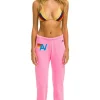 Sweatpants | Aviator Nation LOGO SWEATPANTS - NEON PINK NEONPINK