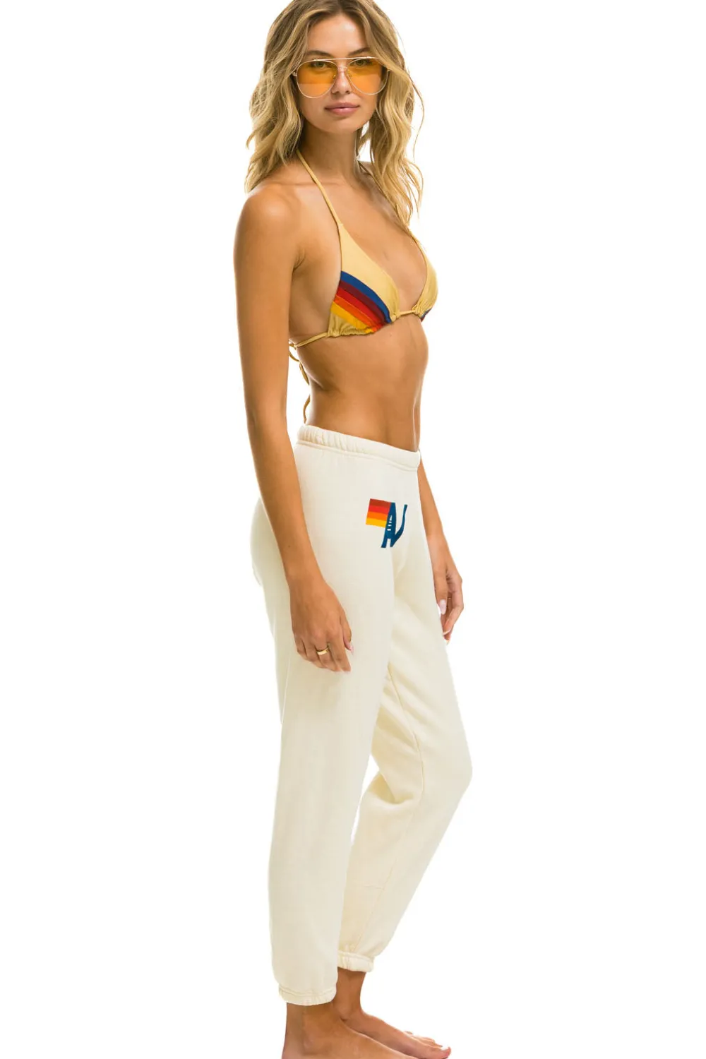 Sweatpants | Aviator Nation LOGO SWEATPANTS - VINTAGE WHITE VINTAGEWHITE