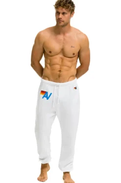 Sweatpants | Aviator Nation LOGO SWEATPANTS - WHITE