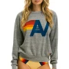 Sweatshirts | Sweatshirts | Aviator Nation LOGO SWEATSHIRT - HEATHER GREY HEATHERGREY
