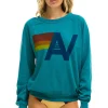 Sweatshirts | Sweatshirts | Aviator Nation LOGO SWEATSHIRT - TEAL