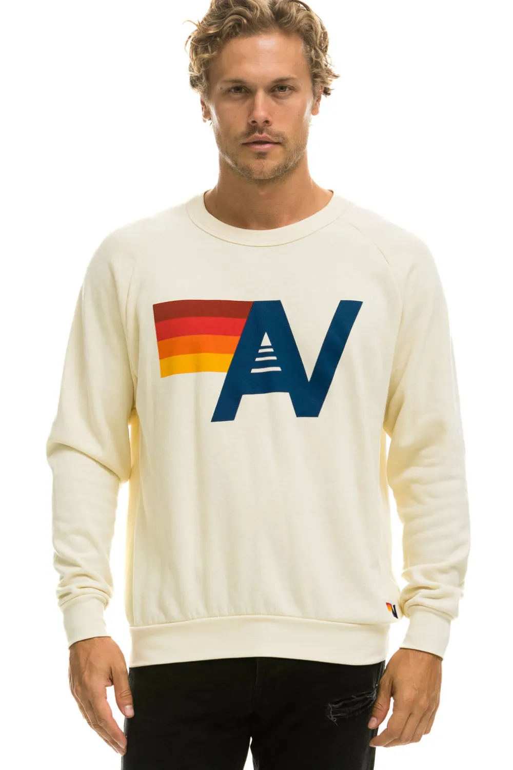 Sweatshirts | Sweatshirts | Aviator Nation LOGO SWEATSHIRT - VINTAGE WHITE VINTAGEWHITE