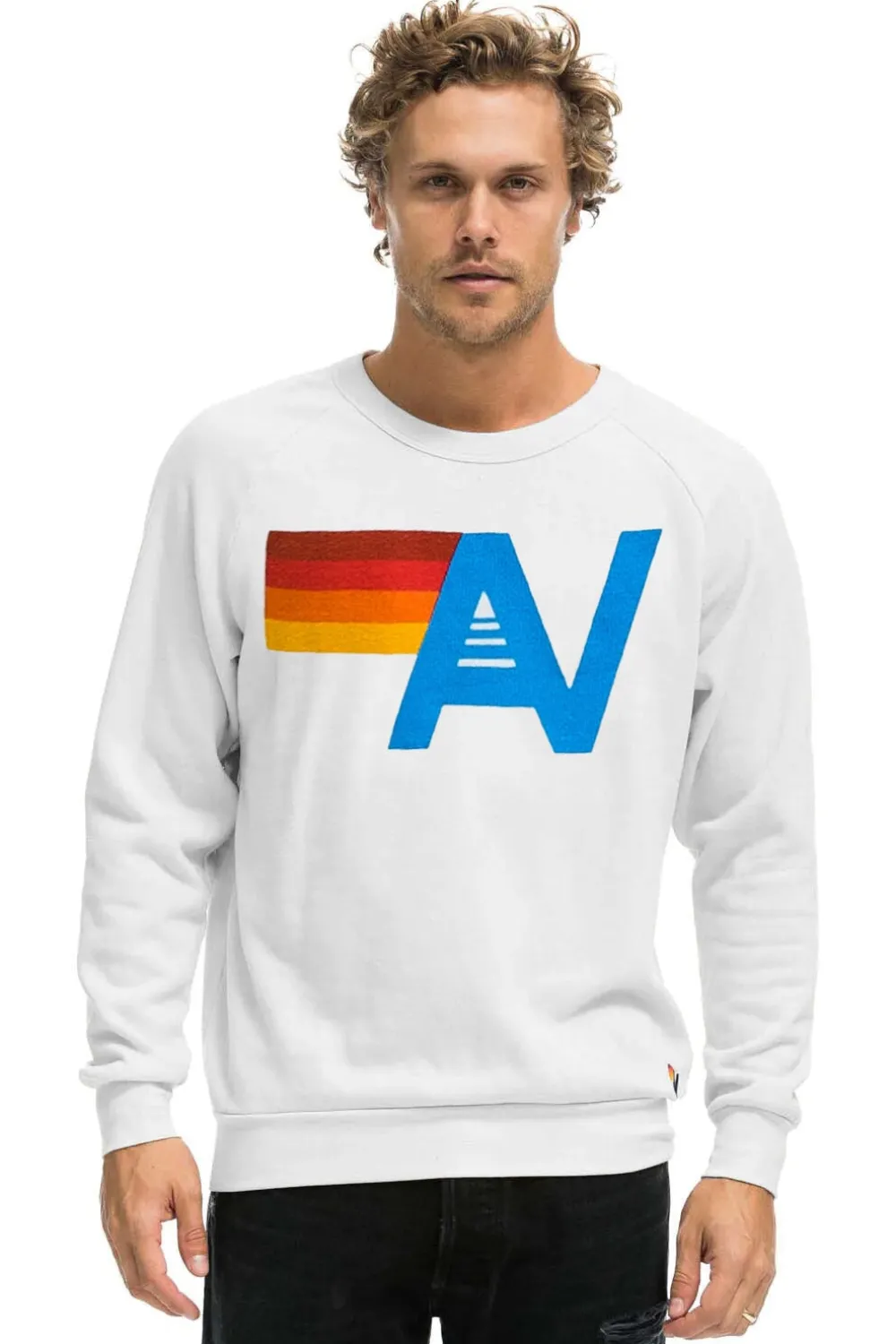 Sweatshirts | Sweatshirts | Aviator Nation LOGO SWEATSHIRT - WHITE
