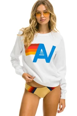 Sweatshirts | Sweatshirts | Aviator Nation LOGO SWEATSHIRT - WHITE
