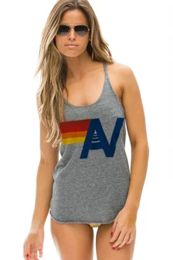 Tanks | Aviator Nation LOGO TANK - HEATHER GREY HEATHERGREY