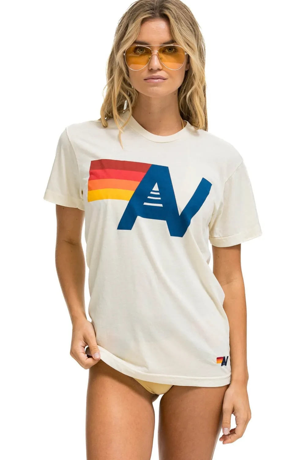 Tees | Tees | Aviator Nation LOGO TEE - VINTAGE WHITE VINTAGEWHITE