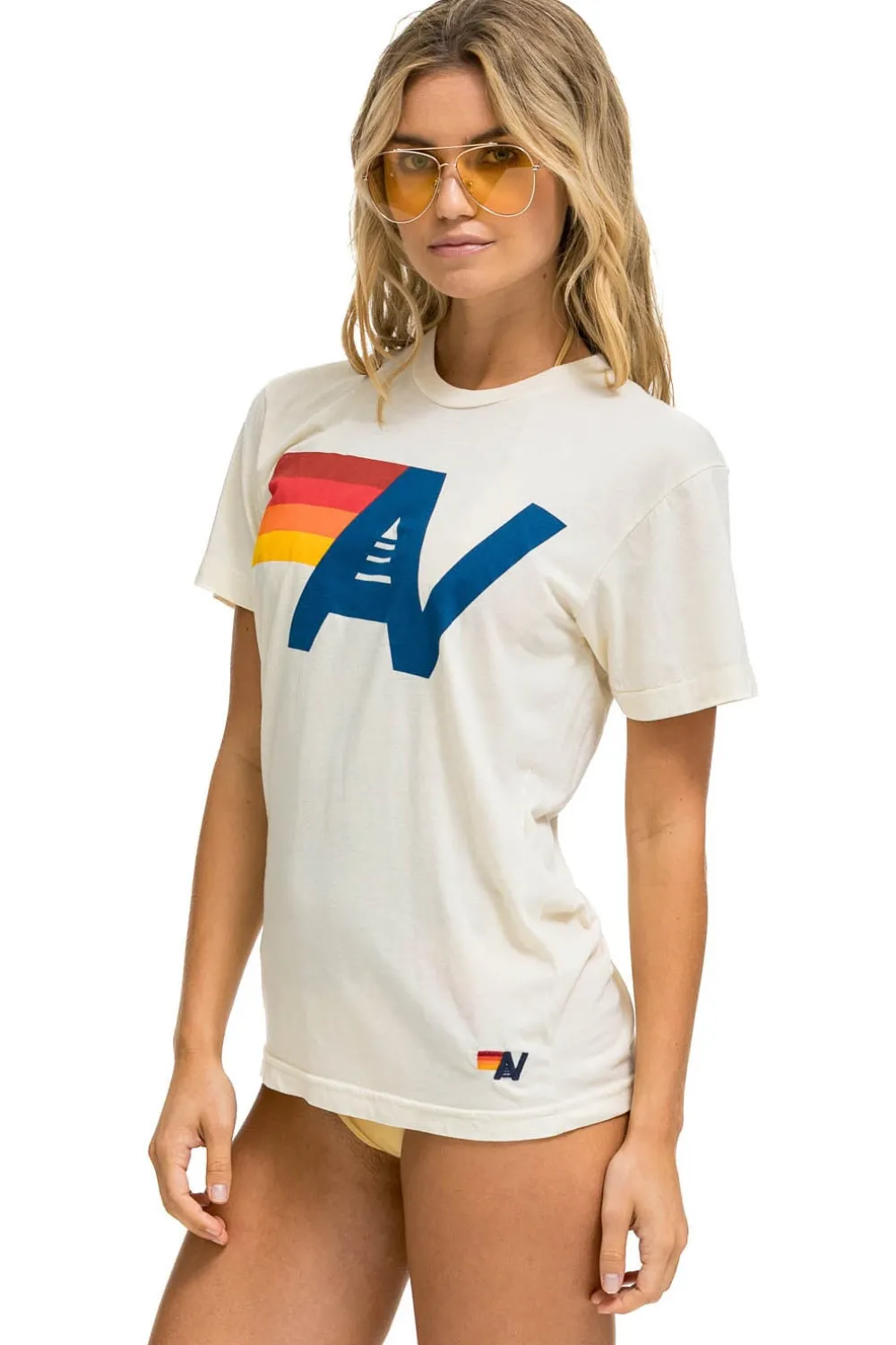 Tees | Tees | Aviator Nation LOGO TEE - VINTAGE WHITE VINTAGEWHITE