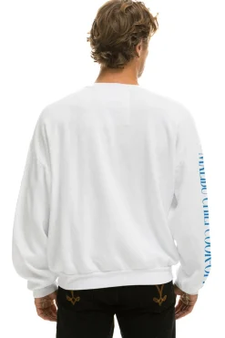 Sweatshirts | Collab Merchandise | Aviator Nation MALIBU CHILI COOK-OFF 2023 CREW SWEATSHIRT RELAXED - WHITE