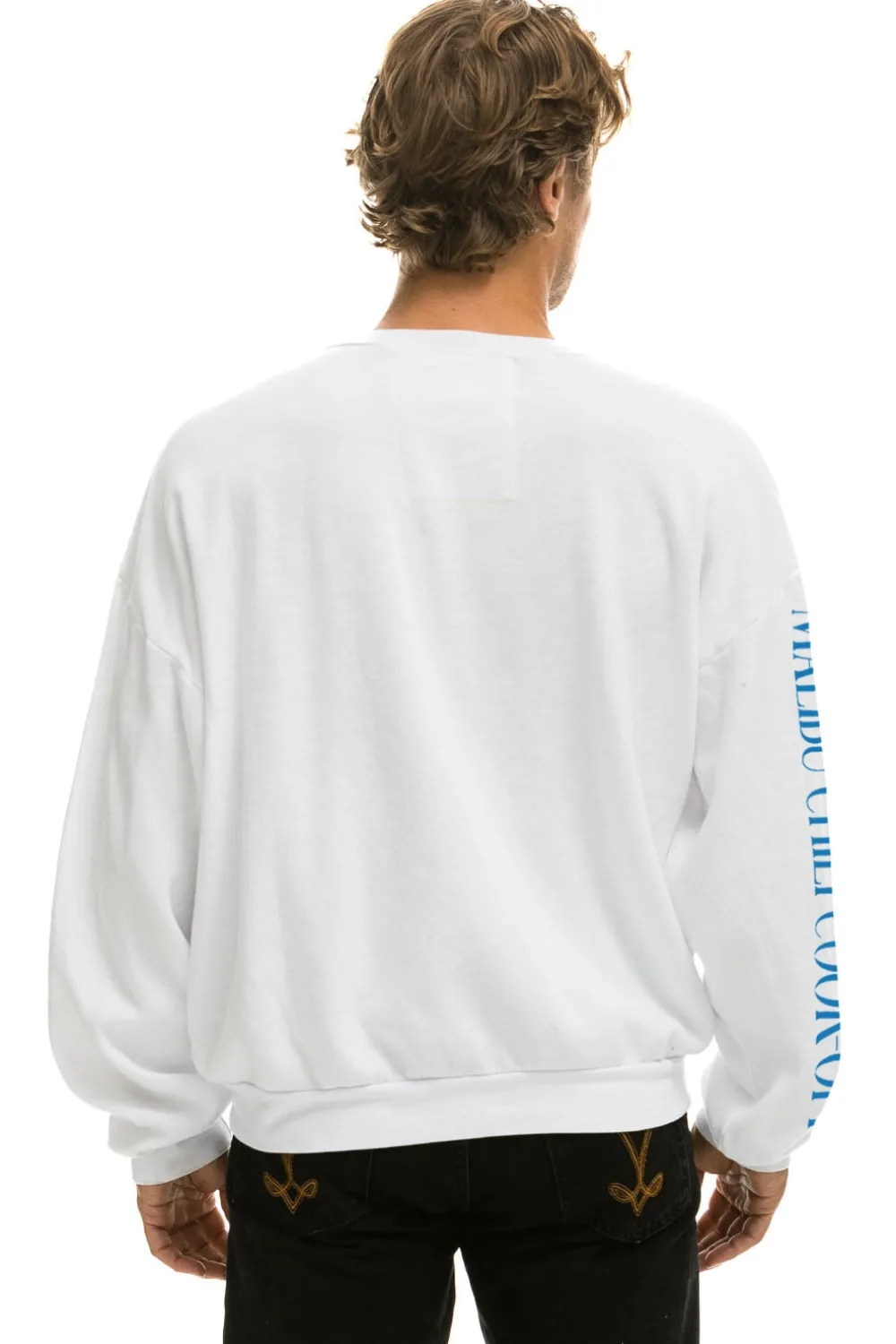 Sweatshirts | Collab Merchandise | Aviator Nation MALIBU CHILI COOK-OFF 2023 CREW SWEATSHIRT RELAXED - WHITE