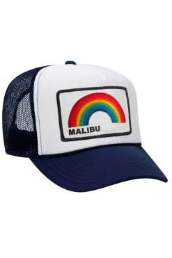 Trucker Hats | Trucker Hats | Aviator Nation MALIBU RAINBOW TRUCKER HAT