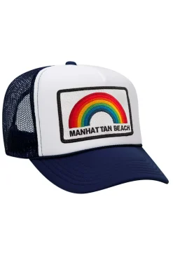 Trucker Hats | Trucker Hats | Aviator Nation MANHATTAN BEACH RAINBOW TRUCKER HAT