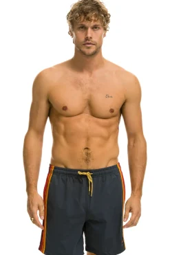 Boardshorts | Shorts | Aviator Nation MEN'S 5 STRIPE FLEX SHORTS 7 INCH - TITANIUM