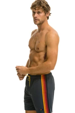 Boardshorts | Shorts | Aviator Nation MEN'S 5 STRIPE FLEX SHORTS 7 INCH - TITANIUM