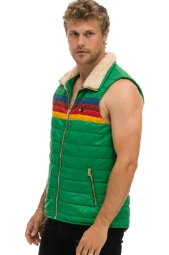 Vests | Aviator Nation MEN'S 4 STRIPE VEST SHERPA- AMAZON
