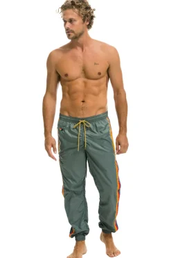 Wind Breakers | Aviator Nation MEN'S 4 STRIPE WIND PANT - SEDONA GREY SEDONAGREY