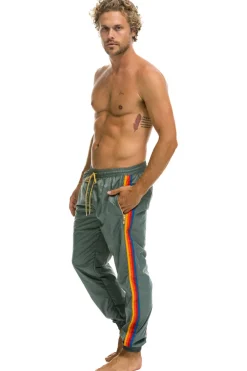 Wind Breakers | Aviator Nation MEN'S 4 STRIPE WIND PANT - SEDONA GREY SEDONAGREY