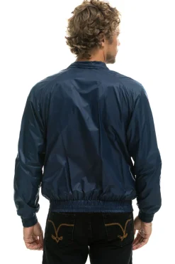 Wind Breakers | Aviator Nation MEN'S 4 STRIPE WINDBREAKER - NAVY