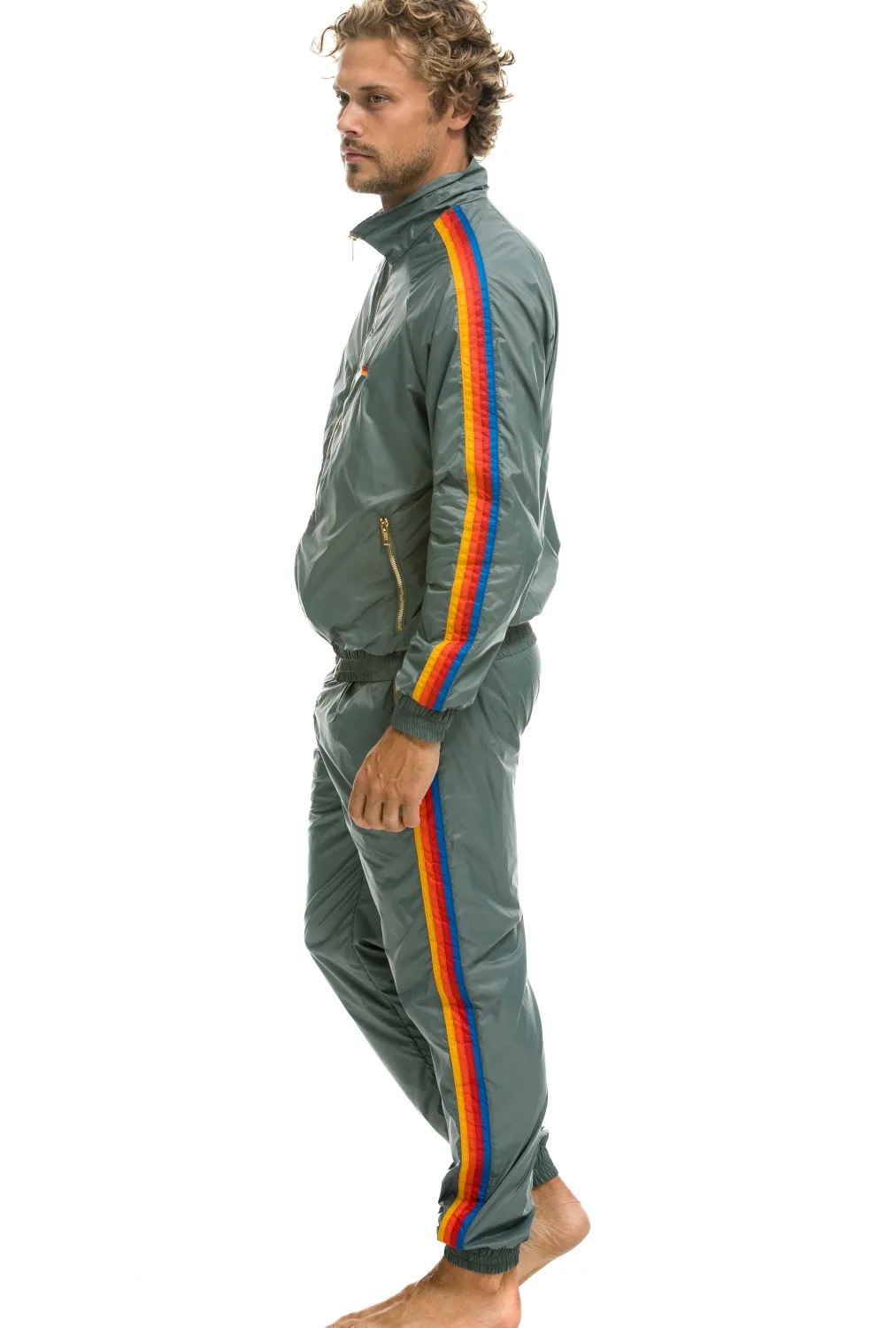 Wind Breakers | Aviator Nation MEN'S 4 STRIPE WINDBREAKER - SEDONA