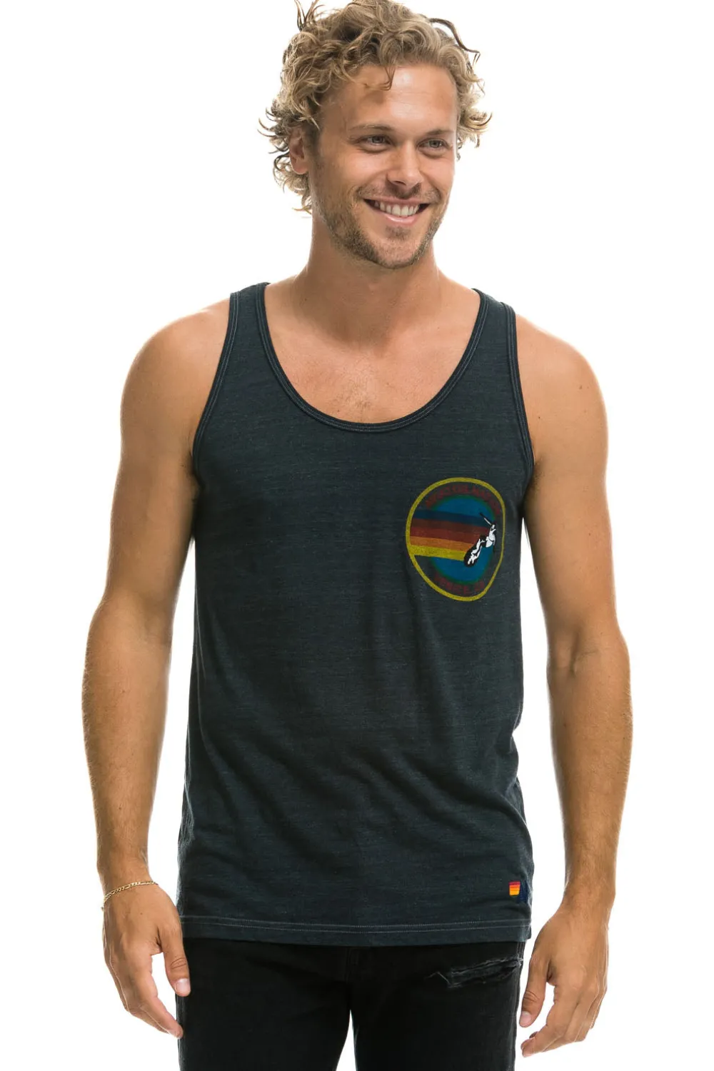 Tanks | Aviator Nation MEN'S TANK - CHARCOAL