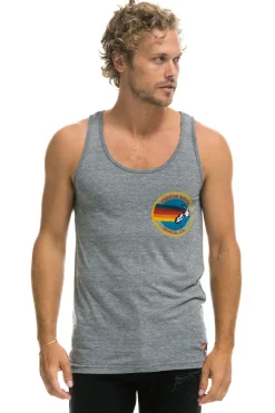 Tanks | Aviator Nation MEN'S TANK - HEATHER GREY HEATHERGREY