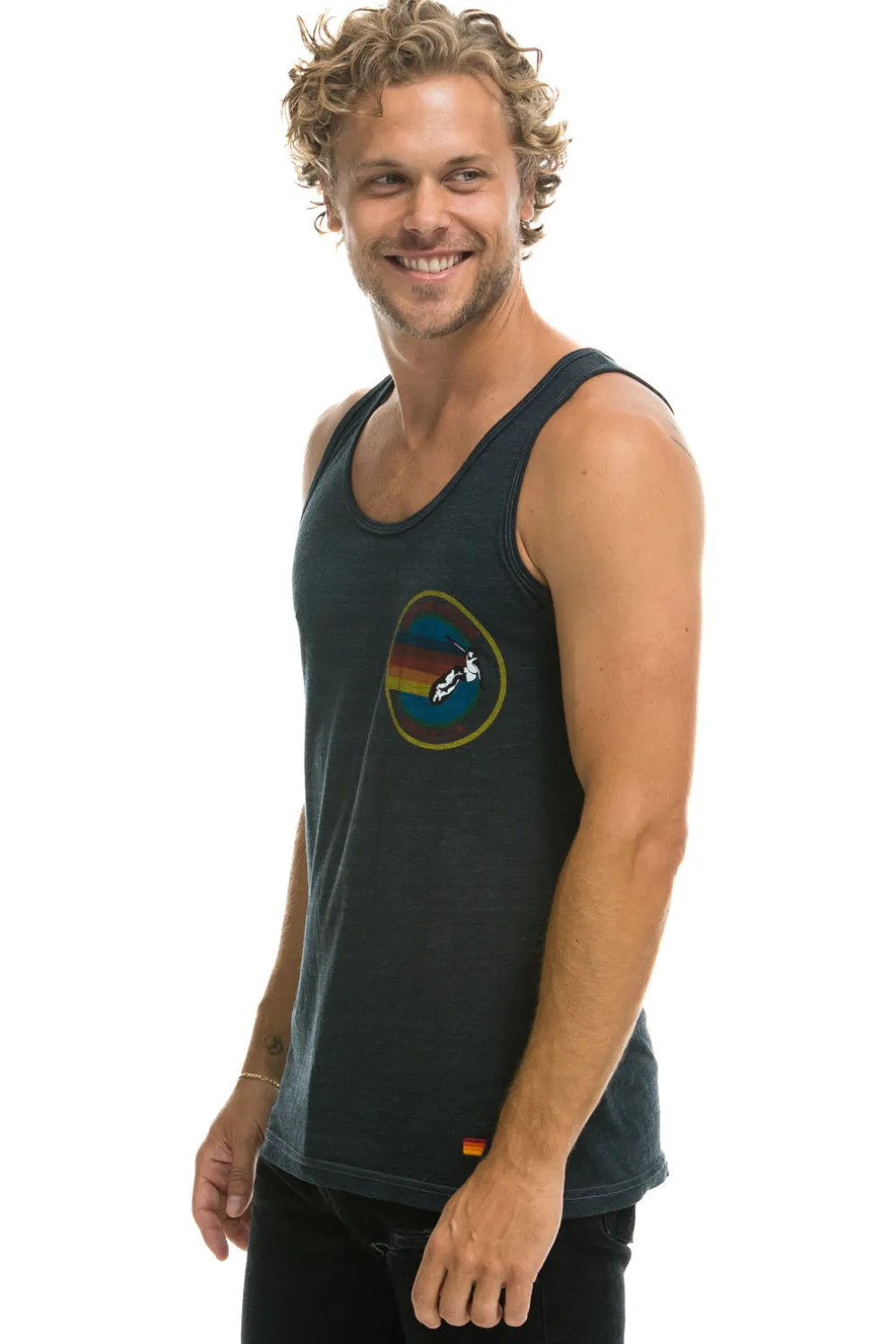 Tanks | Aviator Nation MEN'S TANK - CHARCOAL