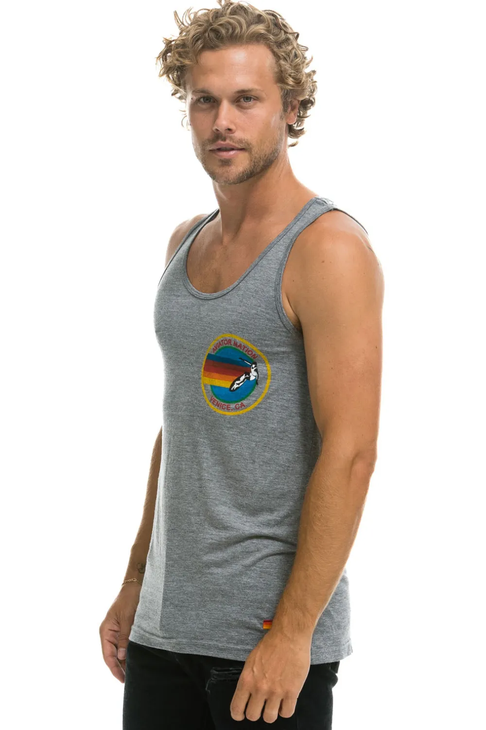 Tanks | Aviator Nation MEN'S TANK - HEATHER GREY HEATHERGREY