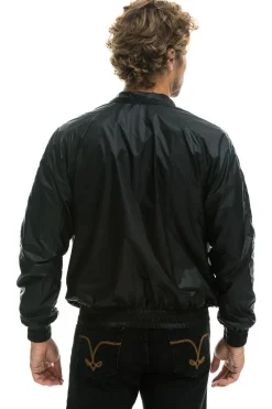 Wind Breakers | Aviator Nation MEN'S BASIC WINDBREAKER - BLACK