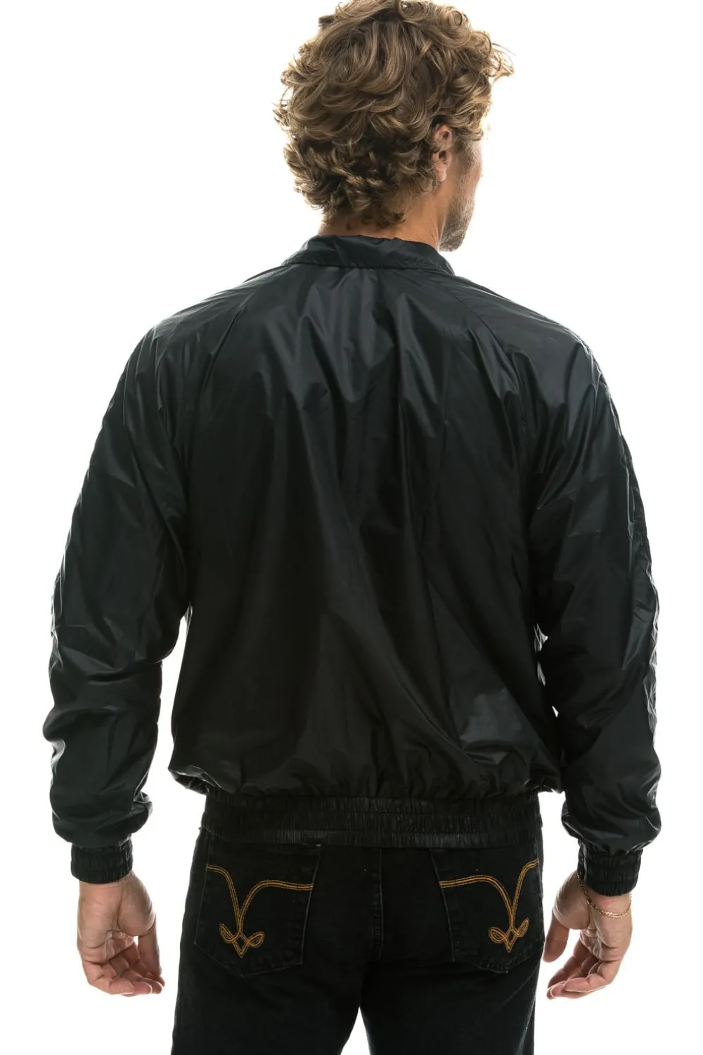 Wind Breakers | Aviator Nation MEN'S BASIC WINDBREAKER - BLACK