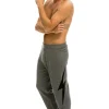 Sweatpants | Aviator Nation MEN'S BOLT CASHMERE LIGHT SWEATER PANT- DEEP HEATHER // BLACK BOLT DEEPHEATHER//BLACKBOLTMen'sSweatpantsAviatorNation
