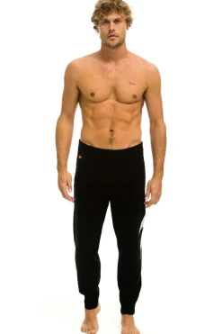 Sweatpants | Aviator Nation MEN'S BOLT CASHMERE LIGHT SWEATER PANT- BLACK // WHITE BOLT BLACK//WHITEBOLTMen'sSweatpantsAviatorNation