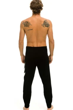 Sweatpants | Aviator Nation MEN'S BOLT CASHMERE LIGHT SWEATER PANT- BLACK // WHITE BOLT BLACK//WHITEBOLTMen'sSweatpantsAviatorNation