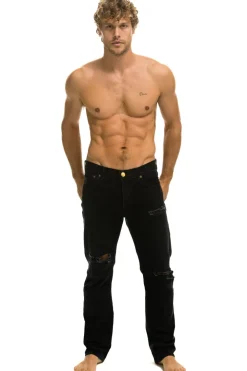 Denim | Denim | Aviator Nation MEN'S CLASSIC STRAIGHT LEG DENIM JEAN - VINTAGE BLACK VINTAGEBLACK