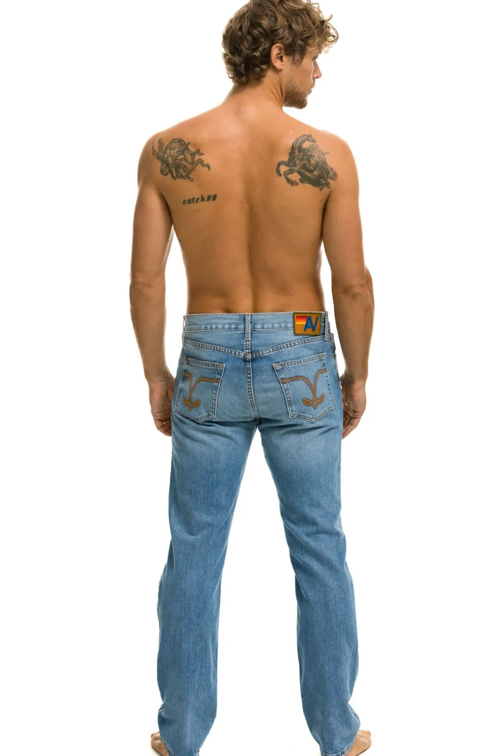 Denim | Denim | Aviator Nation MEN'S CLASSIC STRAIGHT LEG DENIM JEAN - SUPER LIGHT SUPERLIGHT