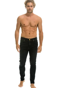 Denim | Denim | Aviator Nation MEN'S SLIM FIT SURFER DENIM JEAN - VINTAGE BLACK VINTAGEBLACK