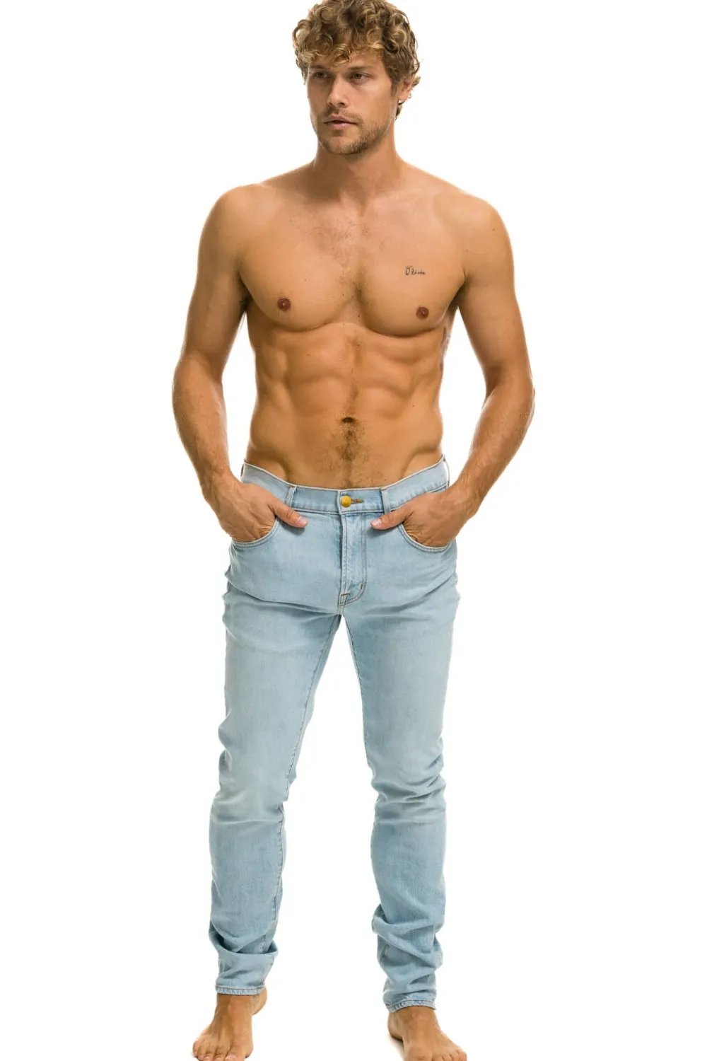 Denim | Denim | Aviator Nation MEN'S SLIM FIT SURFER DENIM JEAN - SUPER LIGHT SUPERLIGHT