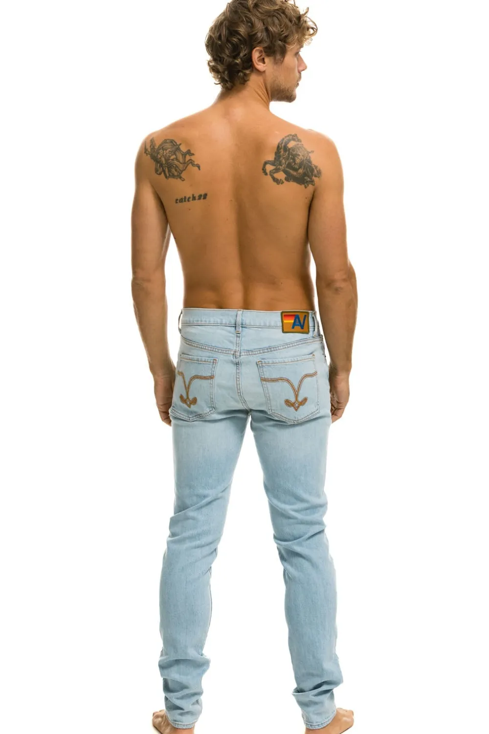Denim | Denim | Aviator Nation MEN'S SLIM FIT SURFER DENIM JEAN - SUPER LIGHT SUPERLIGHT